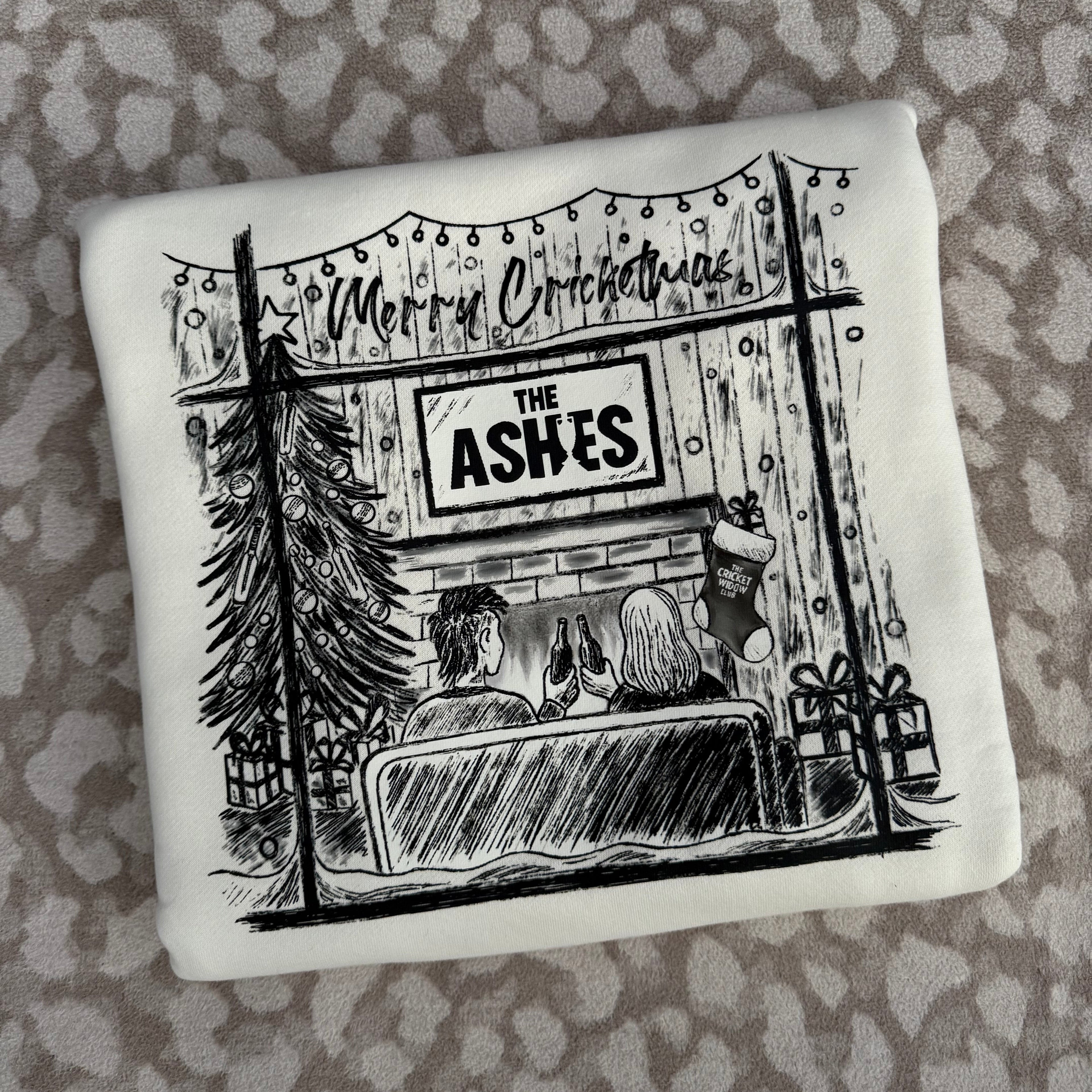 The Ashes Cricketing Christmas Jumper by The Cricket Widow 