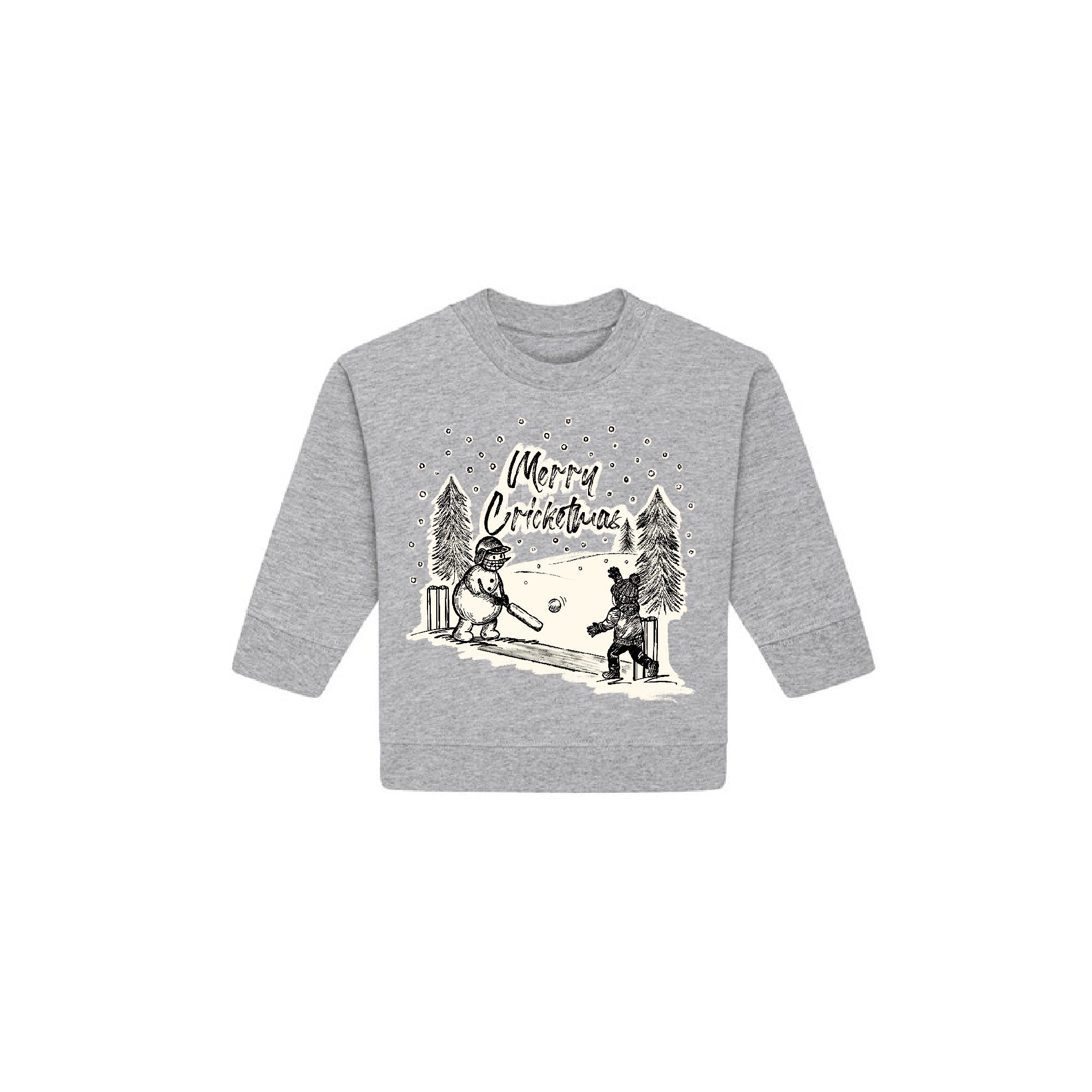 Baby Cricketmas Jumper- A Snowy Wicket