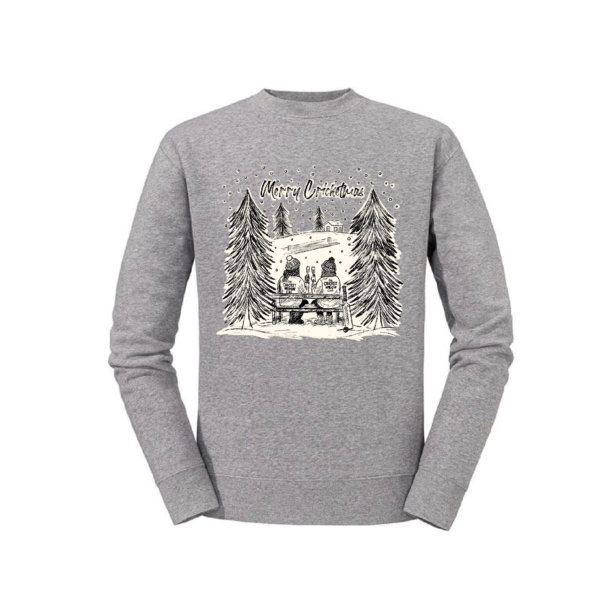 The Cricket Widow Club Christmas Jumper- Christmas on the Boundary