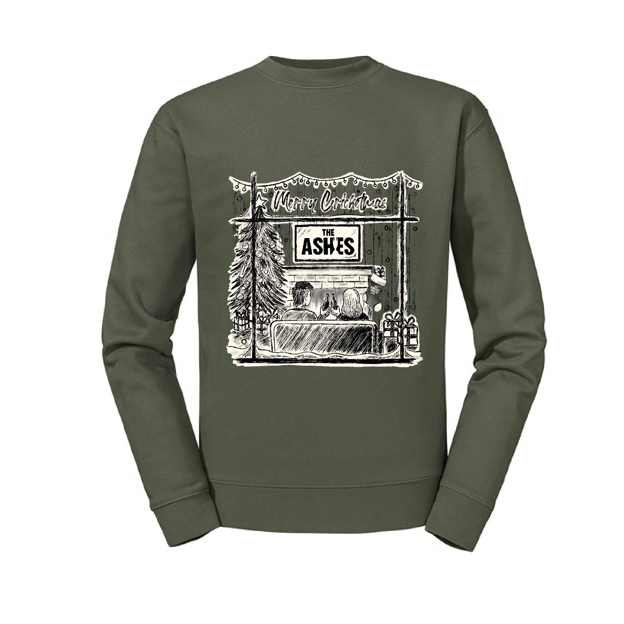 The Cricket Widow Club Christmas Jumper- A Cricketing Christmas