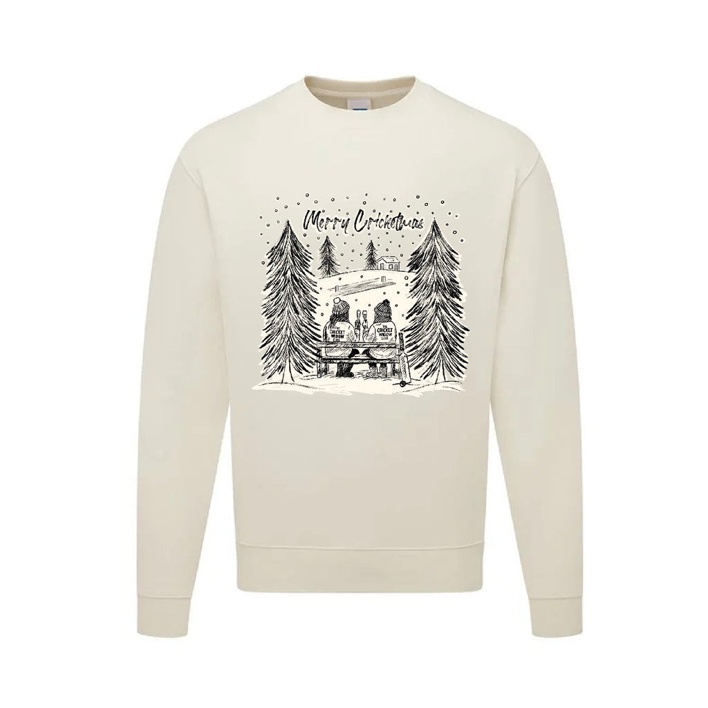 The Cricket Widow Club Christmas Jumper- Christmas on the Boundary
