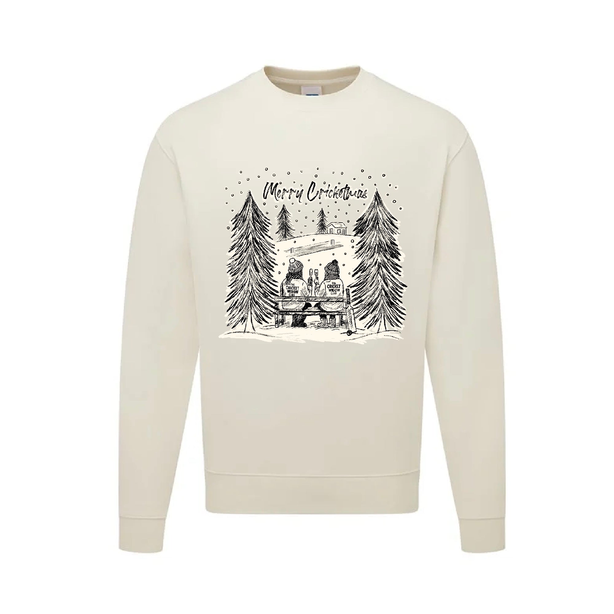 The Cricket Widow Club Christmas Jumper- Christmas on the Boundary