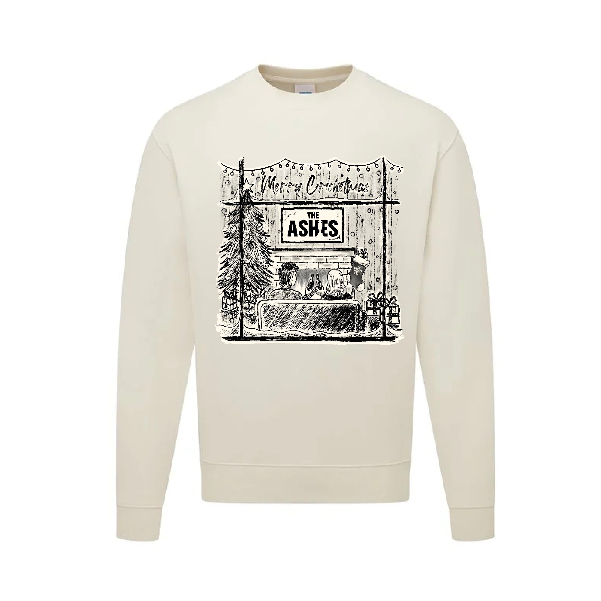 The Cricket Widow Club Christmas Jumper- A Cricketing Christmas