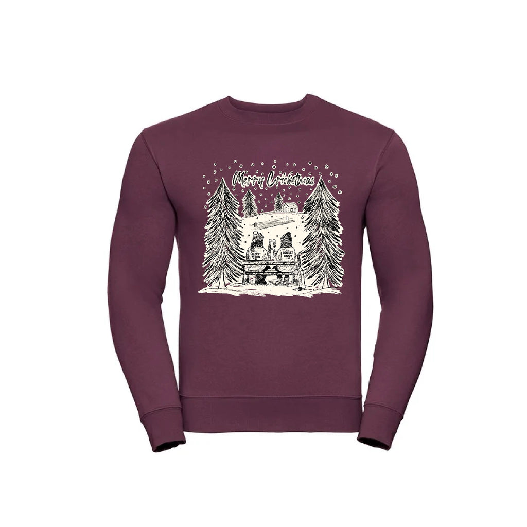 The Cricket Widow Club Christmas Jumper- Christmas on the Boundary